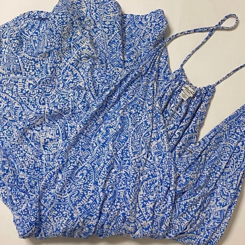 Fun Splendid Blue Print V-Neck Romper Playsuit - Picture 4 of 7